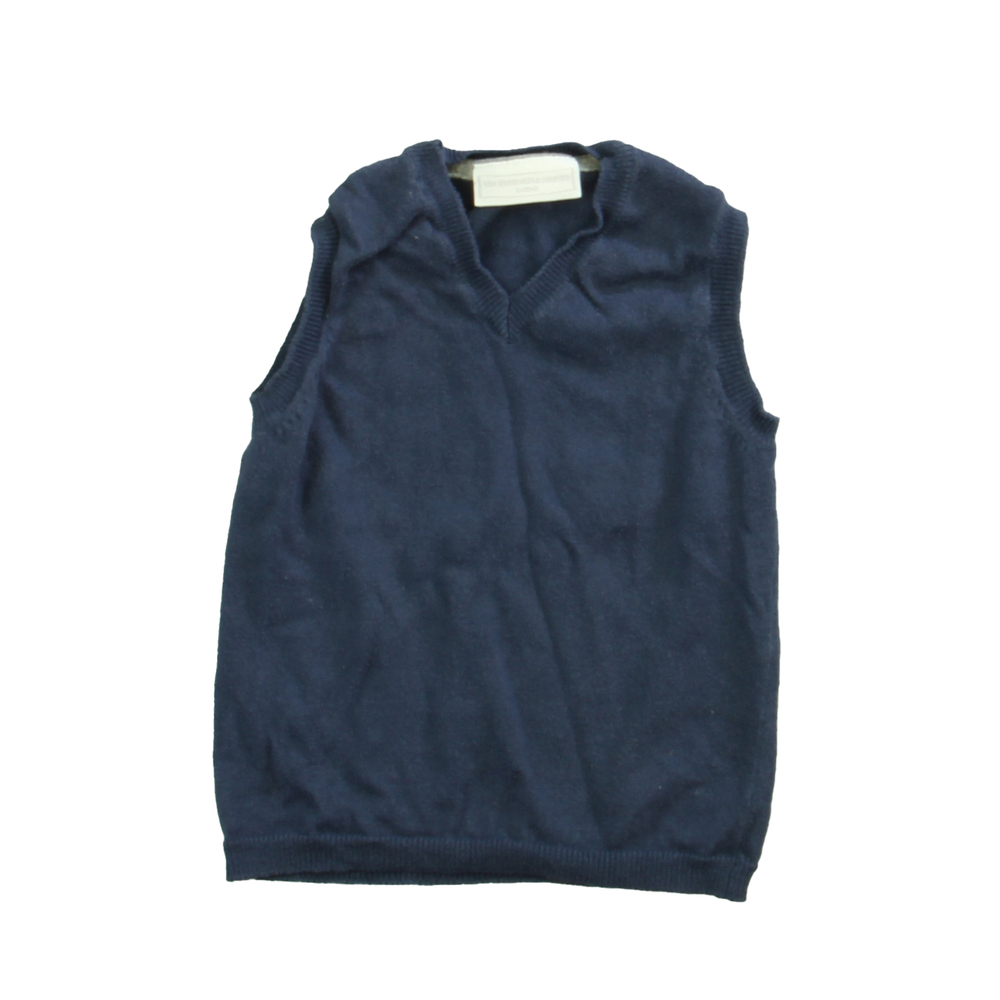 The Little White Company Boys Blue Sweater Vest size: 2-3T